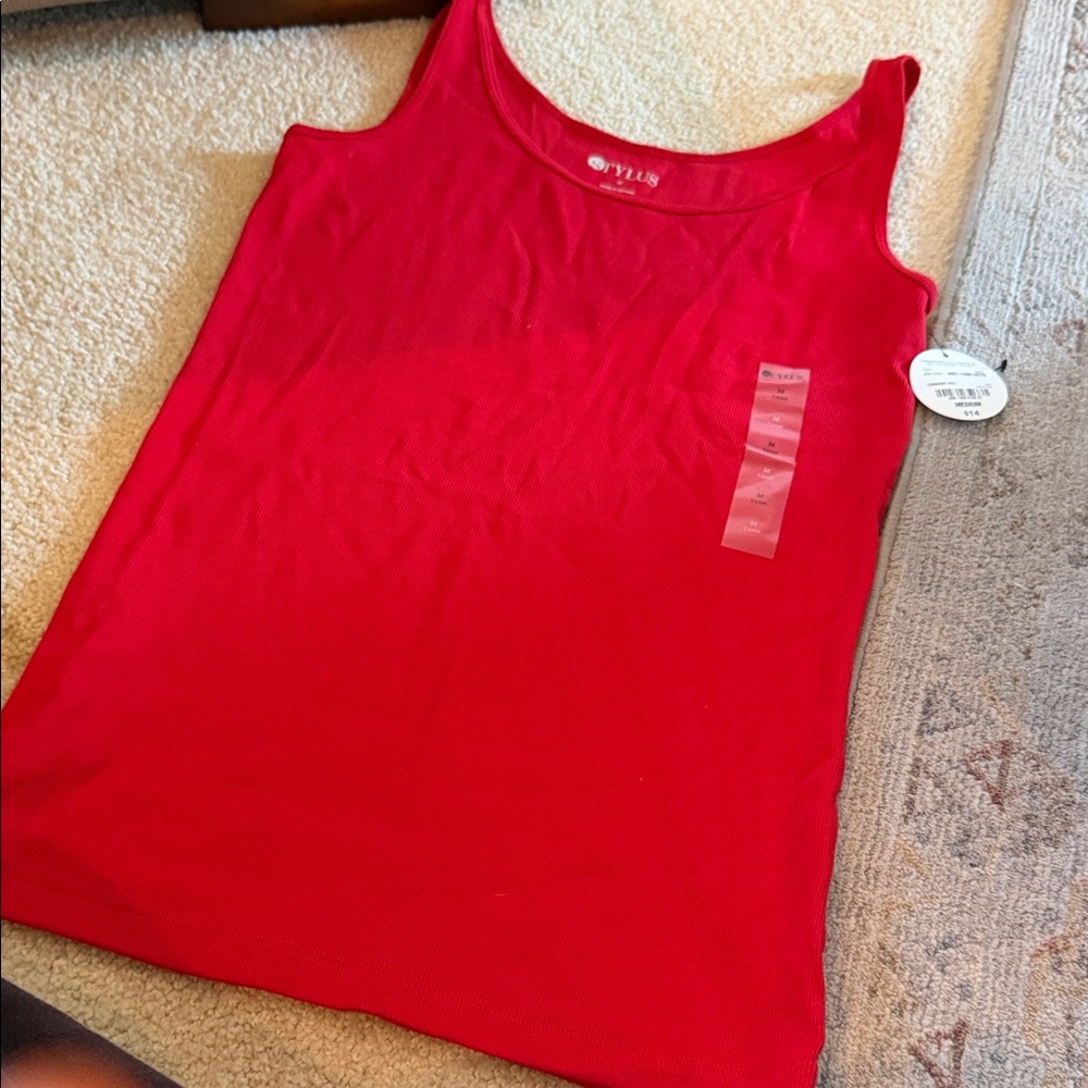 STYLUS Red Tank Top